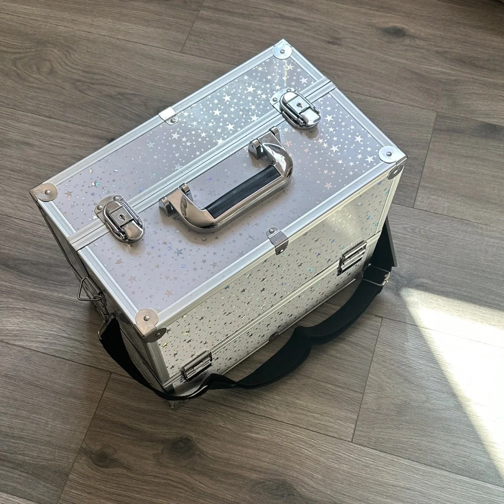 Holographic Star Makeup Train Case - Joliegrace